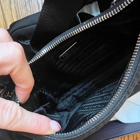 Prada Re Edition Nylon Polka Dot Crossbody Bag - Picture 5 of 10